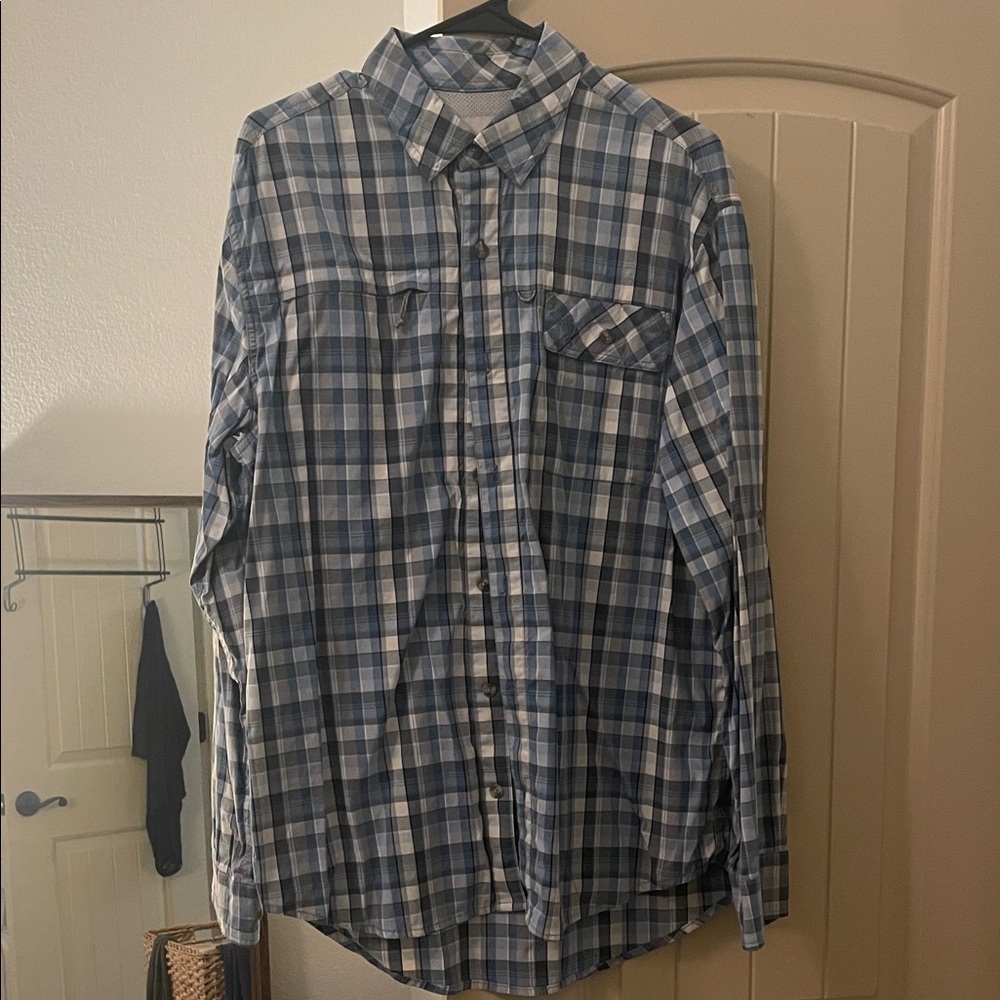 Duck Camp Blue Plaid Shirt
